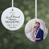 Married During a Pandemic Personalized Wedding Ornaments - 29958