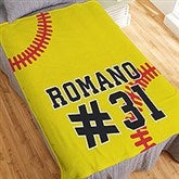 Softball Personalized Sports Blankets - 29971