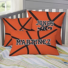 Basketball Personalized Sports Throw Pillows - 29974