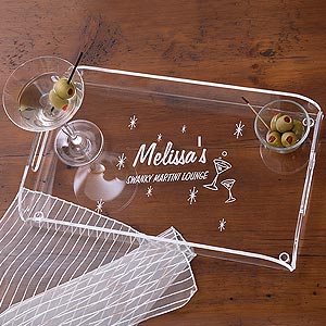 Cosmopolitan Personalized Acrylic Serving Tray