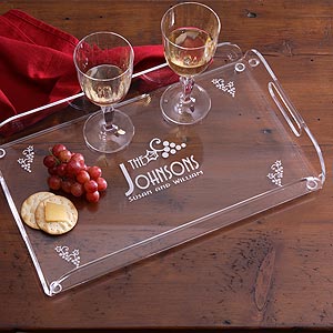 All Seasons Personalized Acrylic Serving Tray