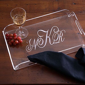 Monogram Classics Personalized Acrylic Serving Tray