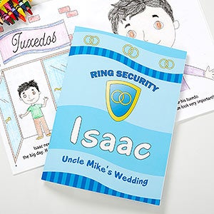 personalized ring bearer coloring book