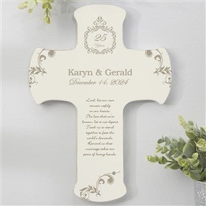 Personalized Cross - Our Anniversary Blessing - 8x12 - Unique Anniversary Gifts By Year