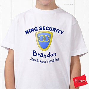 Ring Security Personalized Ring Bearer Hanes® Youth T-Shirt