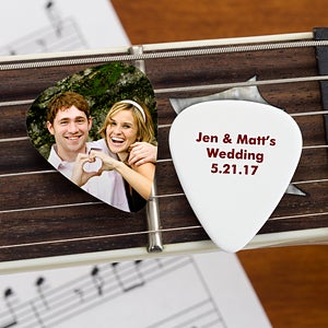 Our Wedding Personalized Photo Guitar Pick