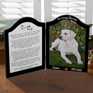 Personalized Pet Memorial Photo Plaque - Pets In Heaven - 10344
