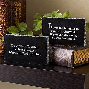 Inspiring Messages Engraved Medical Marble Keepsake