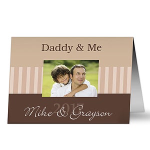 Daddy & Me Personalized Greeting Card
