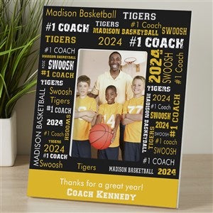 All-Star Coach Personalized 4x6 Tabletop Frame Vertical