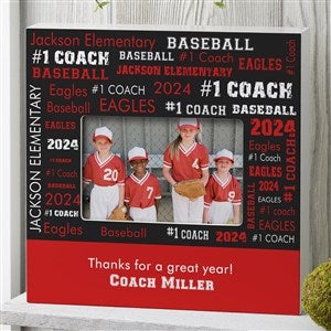 All-Star Coach Personalized 4x6 Box Frame Horizontal