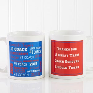 All-Star Coach Personalized Coffee Mug 11oz.- White