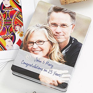 Our Anniversary Personalized Photo Playing Cards