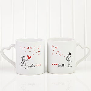 Blown Away By Love Personalized Wedding Mug Set - #10428