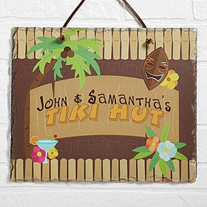 Tropical Paradise Personalized Slate Plaque