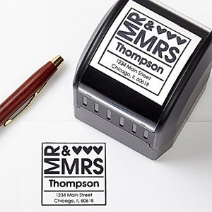 Mr. & Mrs. Self-Inking Address Stamp - #10656