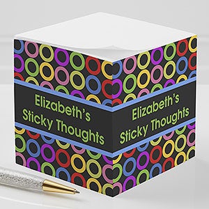 Personalized Sticky Note Cubes - Bold Thoughts