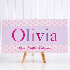 Just For Them Personalized Canvas Print- 5½ x 11