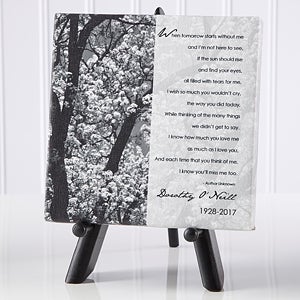 In Memory Personalized Table Canvas Print- 5 1/2 x 5 1/2