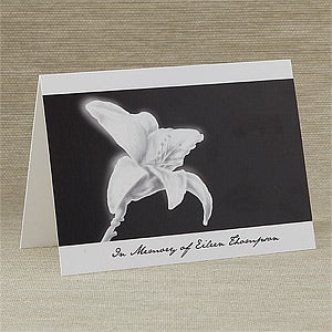 In Memory Personalized Greeting Card