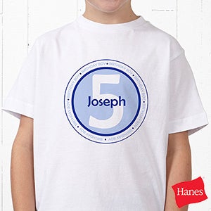 It's Your Birthday! Personalized Hanes® Youth T-Shirt