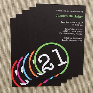 Perfectly Aged Personalized Party Invitations