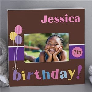 Birthday Time! Personalized 4x6 Box Frame - Horizontal
