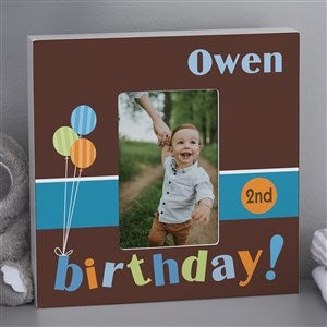 Birthday Time! Personalized 4x6 Box Frame - Vertical