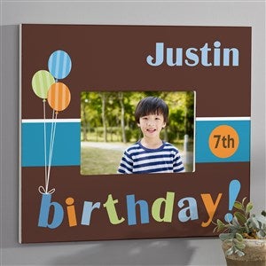 Birthday Time! Personalized 5x7 Wall Frame - Horizontal