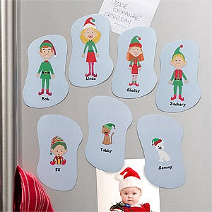 Winter Family  Character Collection Personalized Magnets