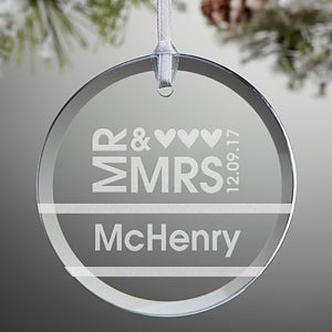 Mr. & Mrs. Personalized Ornament