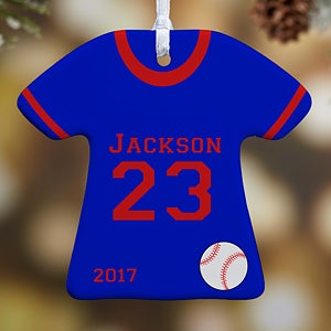 1-Sided Sports Jersey Personalized T-Shirt Ornament