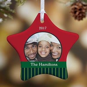 1-Sided Precious Photo Personalized Star Ornament