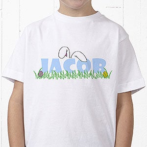 Personalized Kids Easter T-Shirts - Ears To You - Youth X-Small (2-4) - Royal Blue