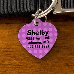 Pick Your Design Personalized Pet ID Tag - Heart