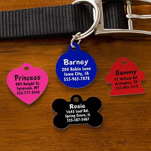 Engraved Pet ID Tags - You Name It - 11051
