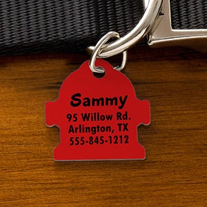 Engraved Dog Identification Tags - Fire Hydrant