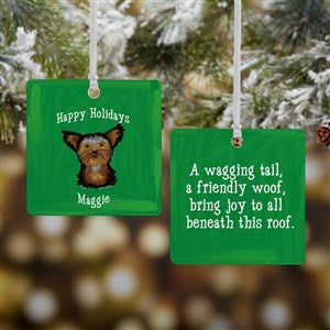 Top Dog Breeds Personalized Wood Dog Ornament - 2 Sided Metal