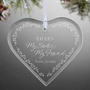 My Sister, My Friend Engraved Ornament