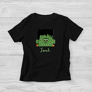 Personalized Halloween Toddler T-Shirt For Boys - Frankenstein