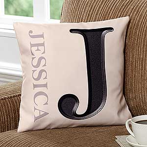 Monogram Personalized 14 Throw Pillow