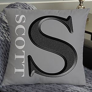 18 Personalized Monogram Throw Pillow