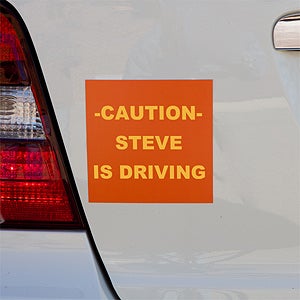 Custom Bumper Sticker Magnets - Square