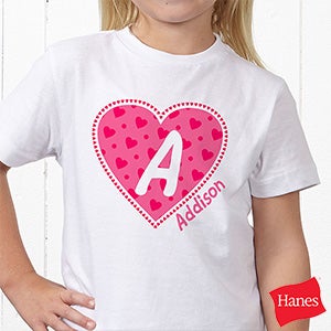 She's All Heart Personalized Hanes® Youth T-Shirt