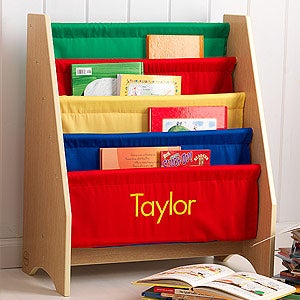 KidKraft Little Readers Personalized Sling Bookcase - Primary