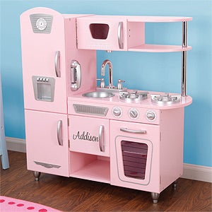 KidKraft Personalized Vintage Kitchen- Pink