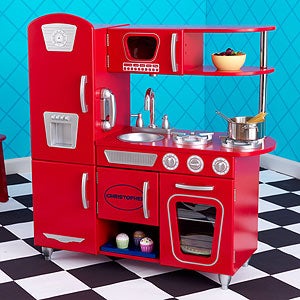 KidKraft Personalized Vintage Kitchen- Red