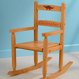 Our Chair Rocks! KidKraft Personalized 2-Slat Rocker - Honey