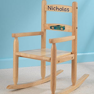 Our Chair Rocks! KidKraft Personalized 2-Slat Rocker - Natural