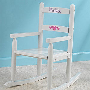 Our Chair Rocks! KidKraft Personalized 2-Slat Rocker - White